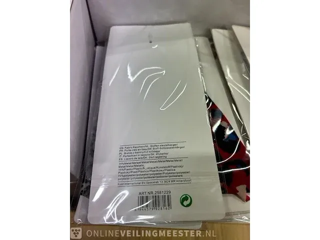 300x stoffen sleutelhanger trendz - afbeelding 2 van  10