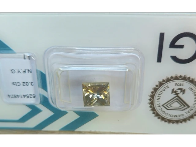 3.02 ct natuurlijk diamant ( igi gecertificeerd ), natuurlijke fancy yellowish green - afbeelding 5 van  11