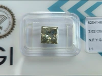 3.02 ct natuurlijk diamant ( igi gecertificeerd ), natuurlijke fancy yellowish green - afbeelding 6 van  11