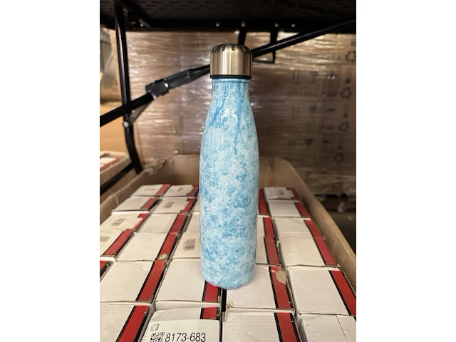 30x drinkfles, thermosfles 500 ml blauw - afbeelding 1 van  4
