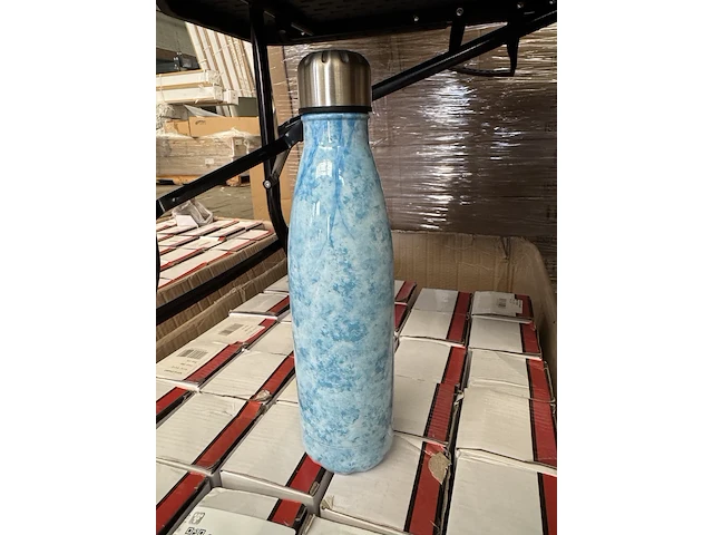 30x drinkfles, thermosfles 500 ml blauw - afbeelding 3 van  4