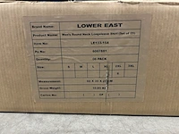 30x heren t-shirt met ronde hals en lange mouwen lower east - afbeelding 2 van  4