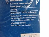 30x verkleedkostuum - indiaan - 2 delig - maat l ( 52/54) - afbeelding 5 van  9