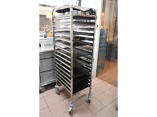 32-delige rvs patisseriewagen - afbeelding 2 van  3