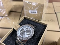 32x dameshorloge met metalen schakelketting berydale, bd701-1 - afbeelding 3 van  5
