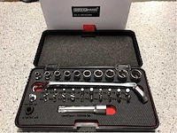 34 delig 1/4” - ringratelsleutel set (3x) - afbeelding 1 van  4