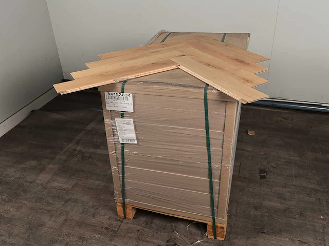 34 m2 parket eiken visgraat mutliplank - 660 x 110 x 14 mm - afbeelding 4 van  4