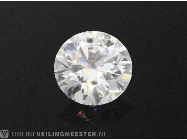 3.50 karaat briljant (gecertificeerd), moissaniet - afbeelding 1 van  2