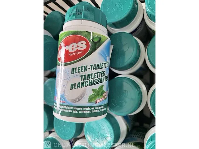 35x eres reinigingsmiddel bleek-tabletten mint-fris 40 tabletten vloeren - tegels - wc - wit textiel - - afbeelding 4 van  6