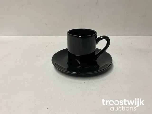 36 dudson artisan koffie koppen met schotel 20cl (horeca porselein) - afbeelding 1 van  3