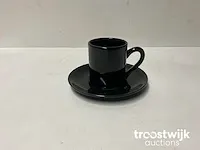 36 dudson artisan koffie koppen met schotel 20cl (horeca porselein)