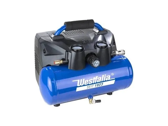 36 volt accu compressor westfalia, wdlk 36, blaauw/zwart - afbeelding 1 van  2