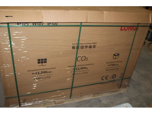 36 zonnepanelen longi lr5-54htb-430m. nieuw op pallet. afmeting 1134 x 1722 x 30 mm. - afbeelding 4 van  4
