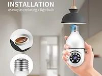 360° wifi surveillance ptz gloeilamp camera met e-27 fitting - afbeelding 2 van  6