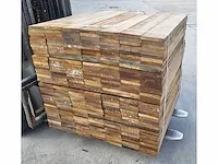 37.2 m2 guyana teak 25 x 140mm planken , 280 st./ 95 cm - afbeelding 1 van  6