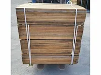 37.2 m2 guyana teak 25 x 140mm planken , 280 st./ 95 cm - afbeelding 3 van  6