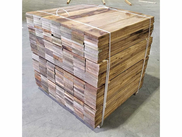 37.2 m2 tanimbuca planken 21 x 140mm , 280 st./ 95 cm - afbeelding 9 van  9