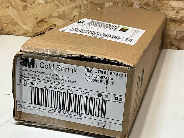 3m cold shrink medium voltage termination kit qt-iii - afbeelding 9 van  10