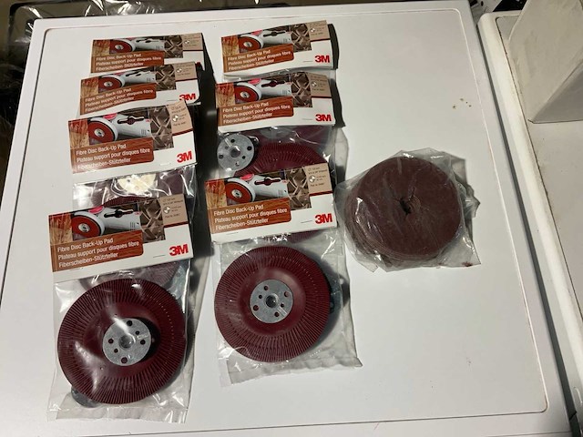 3m m14 steunschijf cubitron geribbeld met schuurschijven (7x) - afbeelding 2 van  4