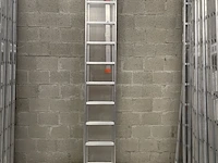 3x 2-delige schuifladder 9 treden tüv-aluminium, 2022 - afbeelding 2 van  4