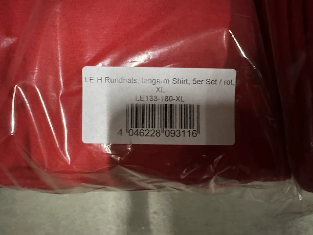 3x 5-pak heren shirt met lange mouwen maat xl lower east - afbeelding 3 van  3