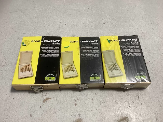 (3x) 6 delige boor en freesset - afbeelding 1 van  1