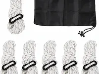 3x 6-delige set tentspanners. - afbeelding 1 van  3