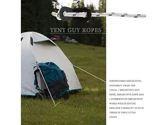 3x 6-delige set tentspanners. - afbeelding 2 van  3