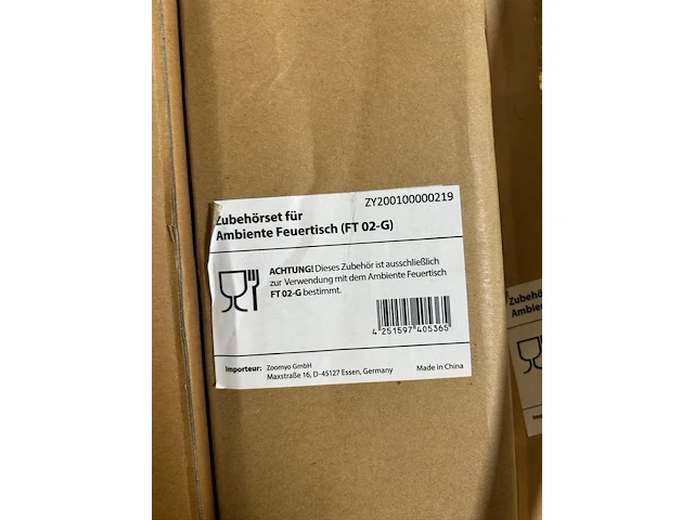 3x accessoireset voor vuurtafel ambiente feuertisch, ft 02-g - afbeelding 4 van  4