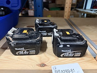3x accu 14.4v 3.0ah, makita - afbeelding 3 van  3