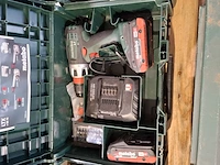 3x accu boormachine en 6x accu schroefmachine, metabo - afbeelding 2 van  12