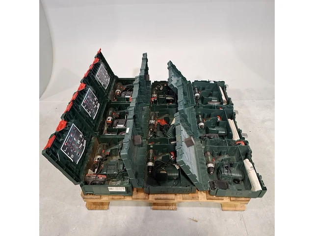 3x accu boormachine en 6x accu schroefmachine, metabo - afbeelding 1 van  12
