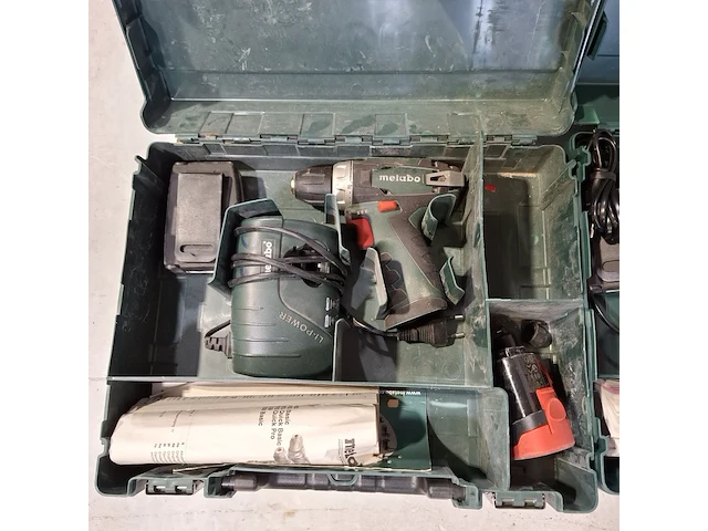 3x accu boormachine en 6x accu schroefmachine, metabo - afbeelding 8 van  12
