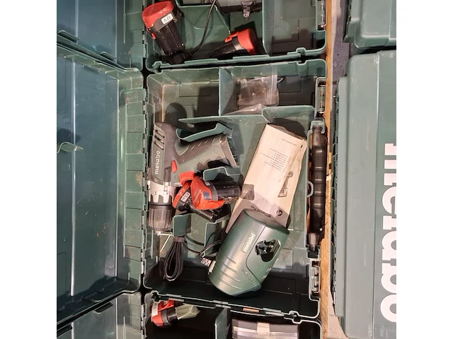 3x accu boormachine en 6x accu schroefmachine, metabo - afbeelding 10 van  12
