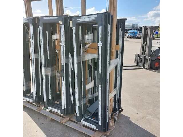 3x aluminium kozijn met kiepraam, zwartgrijs (mat) - afbeelding 4 van  12