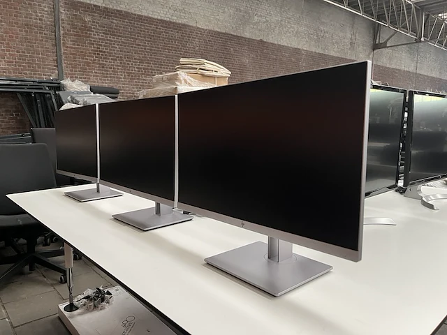 3x beeldscherm 24" hp, hp e243 - afbeelding 1 van  7