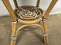 3x bistro tafel mica decorations, mandox, zwart/wit - afbeelding 2 van  3
