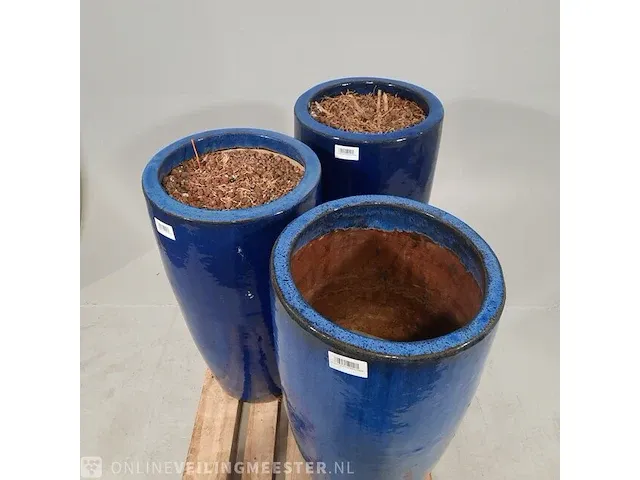 3x bloempot - afbeelding 4 van  9