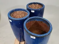 3x bloempot - afbeelding 4 van  9