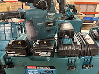 3x bouwgereedschap, 3x accu, 1x lader, m-boxen makita, 1x djv182zj, 1x dhs630zj, 1x dhr242zjv - afbeelding 6 van  11