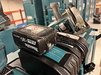 3x bouwgereedschap, 3x accu, 1x lader, m-boxen makita, 1x djv182zj, 1x dhs630zj, 1x dhr242zjv - afbeelding 7 van  11