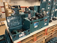 3x bouwgereedschap, 3x accu, 1x lader, m-boxen makita, 1x djv182zj, 1x dhs630zj, 1x dhr242zjv - afbeelding 10 van  11