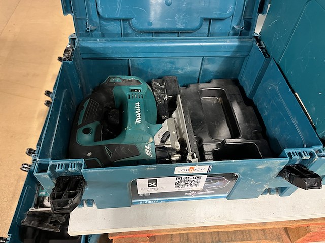3x bouwgereedschap, 3x accu, 1x lader, m-boxen makita, 1x djv182zj, 1x dhs630zj, 1x dhr242zjv - afbeelding 11 van  11