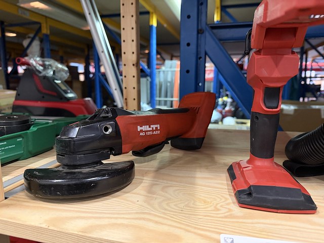 3x bouwgereedschap, hilti, vc 5-a22, sl 2-a22, ag 125-a22 - afbeelding 2 van  6