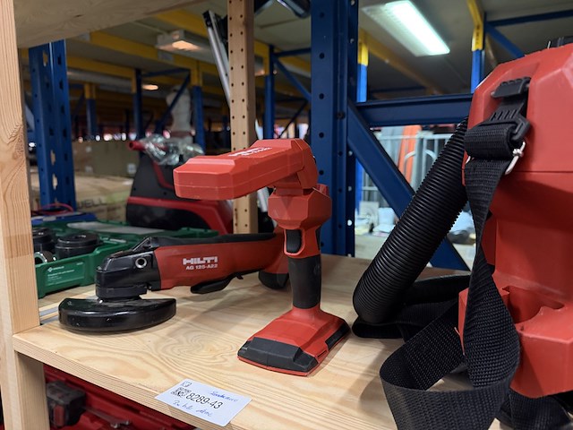 3x bouwgereedschap, hilti, vc 5-a22, sl 2-a22, ag 125-a22 - afbeelding 3 van  6