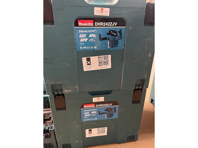 3x bouwgereedschap in m-box (1x decoupeerzaag, 2x combihamer) makita, 1x djv182zj, 2x dhr242zjv - afbeelding 4 van  4