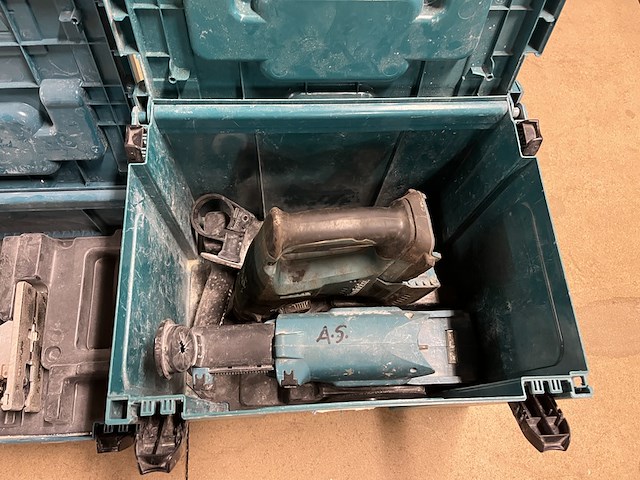 3x bouwgereedschap in m-box (2x decoupeerzaag, 1x combihamer) makita, 2x djv182zj, 1x dhr242zjv - afbeelding 5 van  6