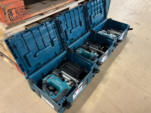 3x bouwgereedschap in m-box (3x decoupeerzaag) makita, djv182zj - afbeelding 6 van  6