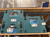 3x bouwgereedschap in m-box met 1x accu, 1x lader makita, dhs630zj, dhr242zjv, ddf484zj - afbeelding 1 van  6