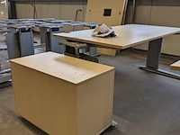 3x bureau met 2x ladeblok - afbeelding 4 van  8
